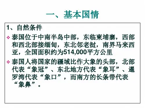 泰国礼仪风俗ppt