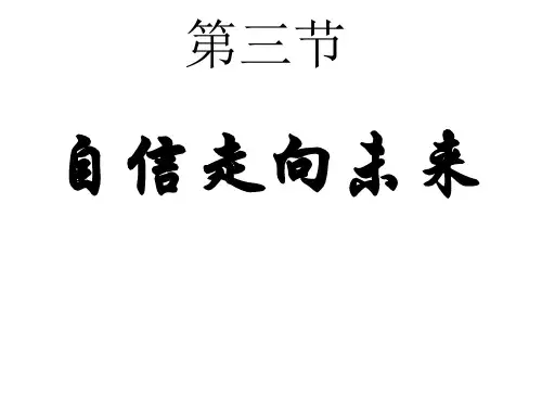九年级政治自信走向未来(1)(201912)