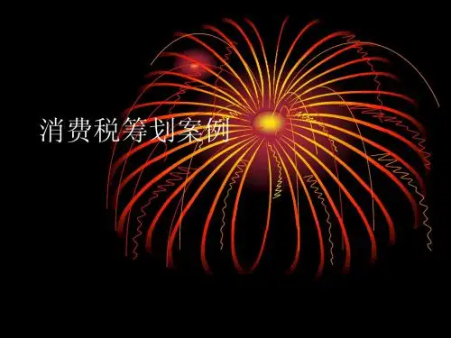 消费税筹划案例(上课)