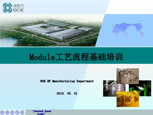 Module工艺流程基础培训
