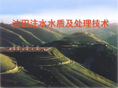 油田注水水质及处理技术
