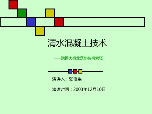 润扬大桥清水混凝土