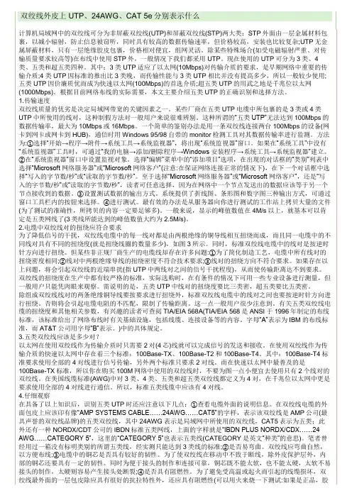 CAT 5e超五类网线