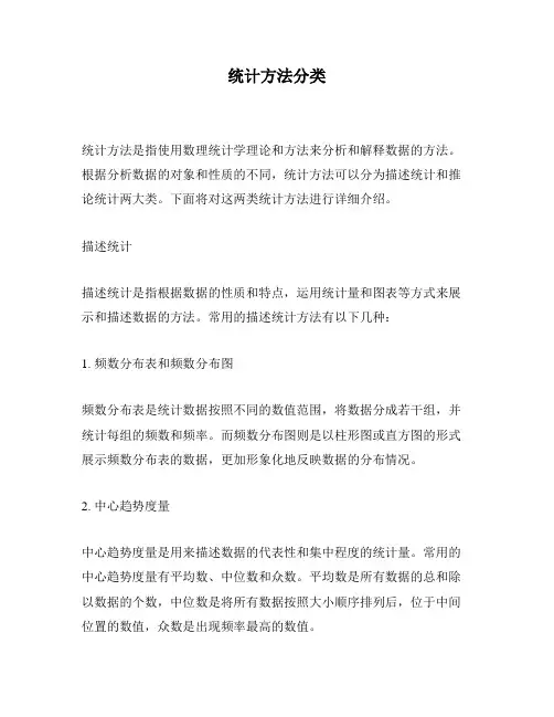 统计方法分类