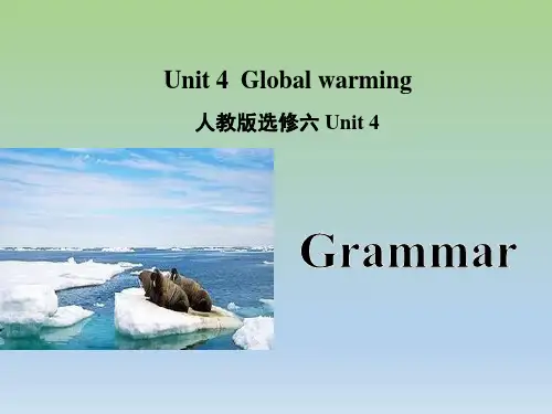 人教版高中英语选修六Unit4 Grammar课件