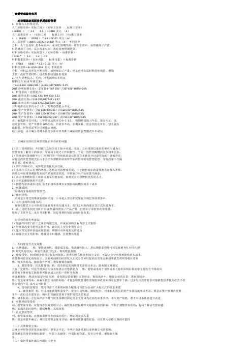 金融管理综合应用