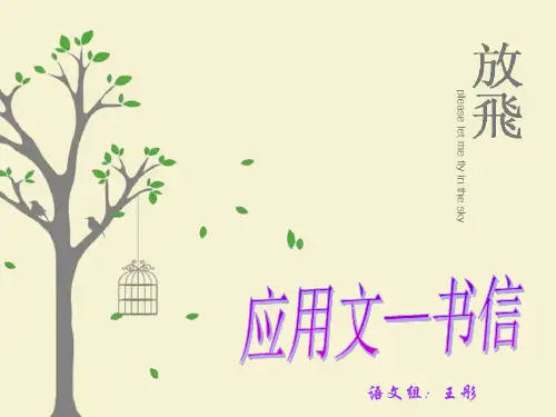应用文写作—专用书信