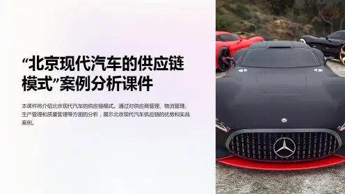 “北京现代汽车的供应链模式”案例分析课件