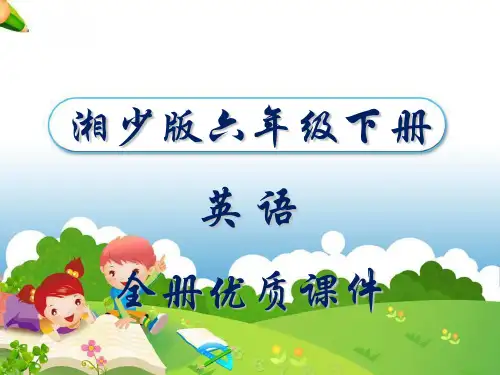 湘少版六年级(三起)英语下册全册教学课件