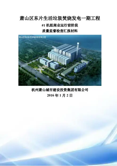 20160102(业主)#1商业运行前监检汇报汇总
