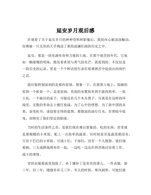 延安岁月观后感