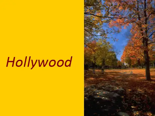 Hollywood的英文介绍精品PPT课件