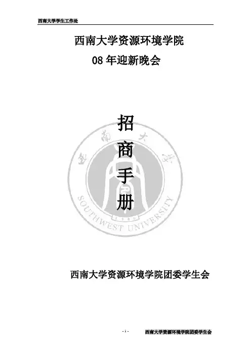 迎新晚会商业策划