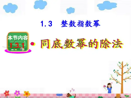 1.3   整数指数幂