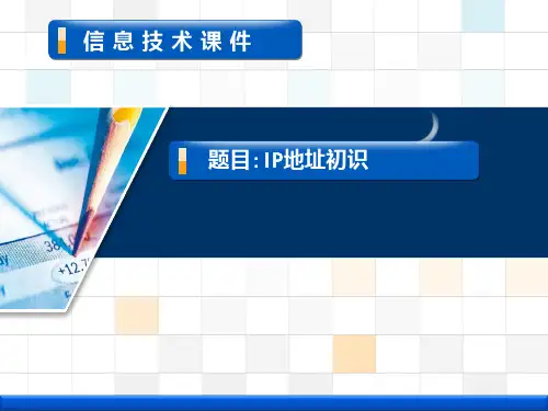 高中信息技术选修3课件-2.2.2 IP地址的格式与分类2-粤教版