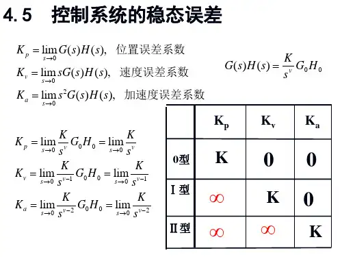 第8讲控制系统的稳态误差ppt课件