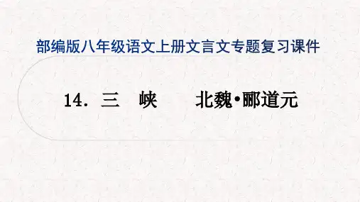 部编版八年级语文上册文言文专题复习课件