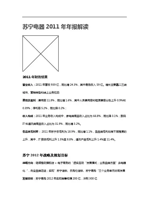 苏宁电器年报解读