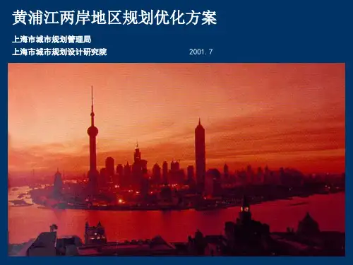 黄浦江两岸地区规划优化方案(同济大学)上