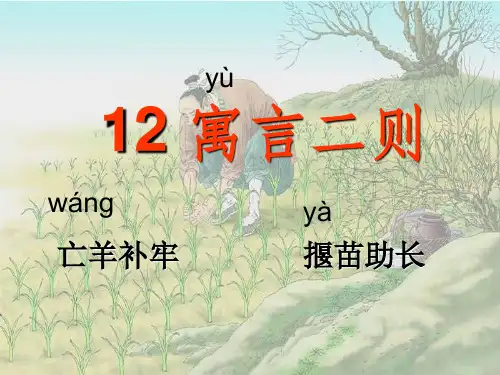 部编版二年级下册12寓言二则