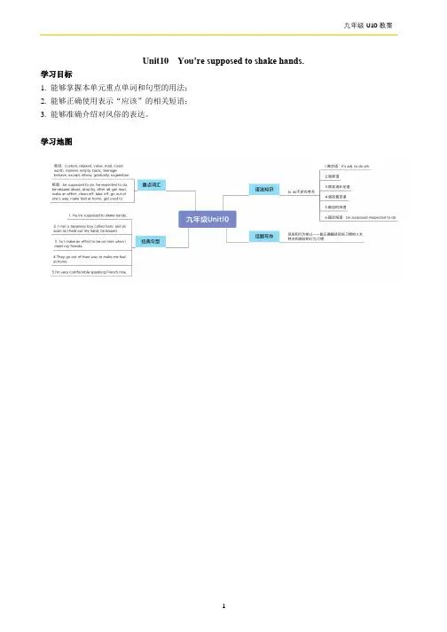 人教版九年级英语unit10十单元讲义(教师版)