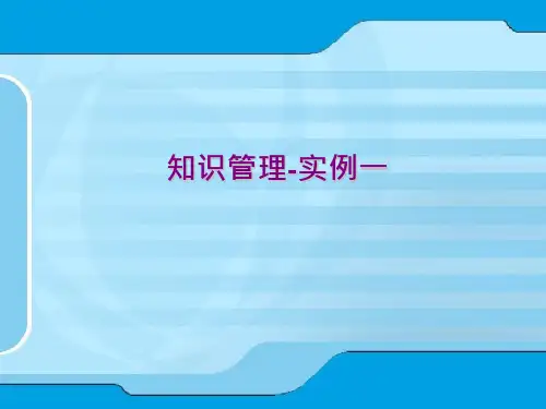 知识管理-理论与实务PPT课件讲义