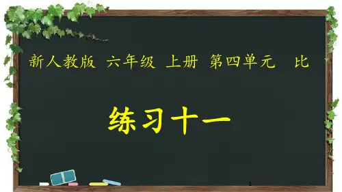 六年级上册数学课件ppt练习十一(完美版)