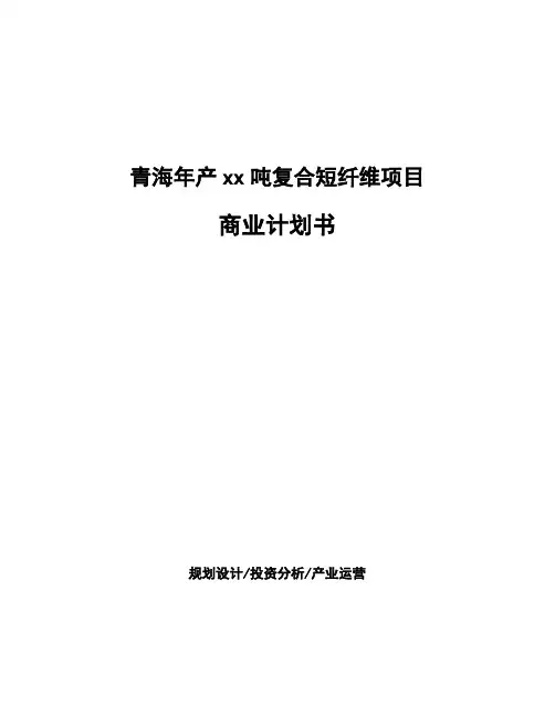 青海年产xx吨复合短纤维项目商业计划书