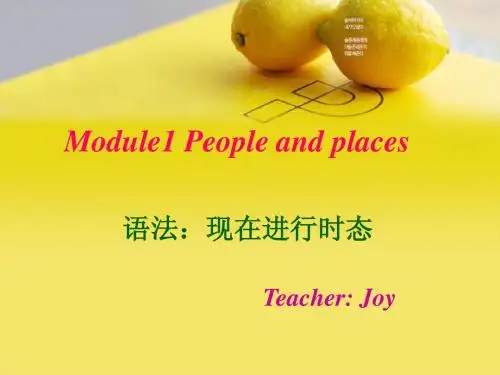 外研版七年级英语上册Module 1 语法 现在进行时