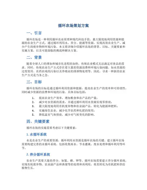 循环农场策划方案