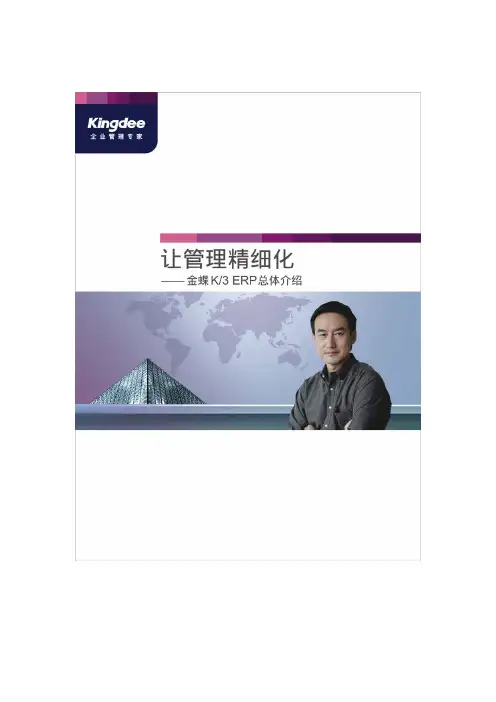 金蝶K3ERP总体架构