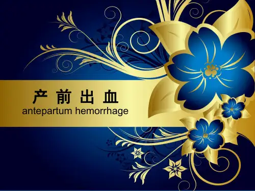 产前出血PPT课件