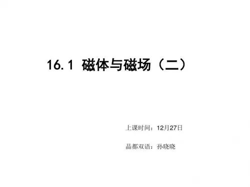苏科版九年级物理下册课件：16.1磁体与磁场(2)