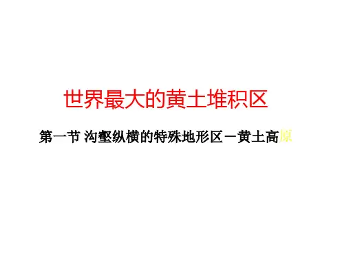 新人教版八年级地理下册《沟壑纵横的特殊地形区-黄土高原》课件(2) (共22张PPT)