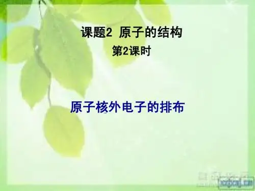 课题二第二课时核外电子排布