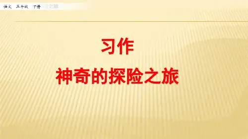 部编版五年级下册第六单元习作：神奇的探险之旅课件(共21张PPT)
