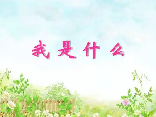 部编版二年级上册语文02.《我是什么》课件PPT-精选