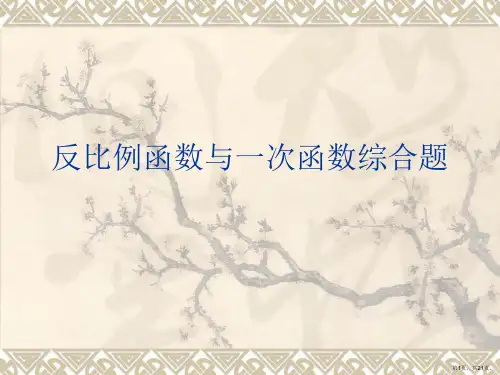 反比例函数与一次函数综合题PPT课件