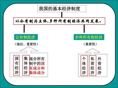 九年级政治1.2富有活力的经济制度(2)