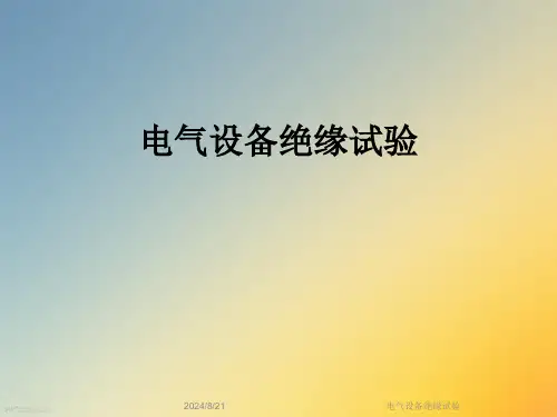 电气设备绝缘试验