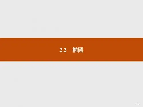 高中数学人教A版选修2-1课件：2-2-1 椭圆及其标准方程
