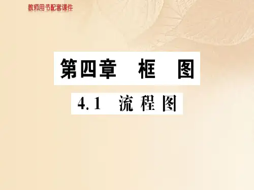 人教版高中数学选修1-2(A版)课件：第四章  4.1流程图 (共80张PPT)