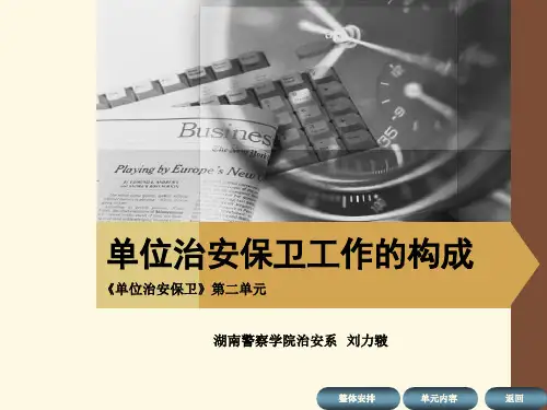 单位治安保卫课件PPT课件