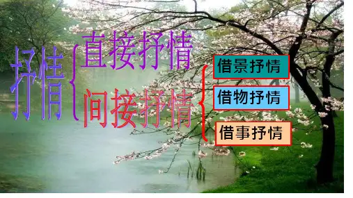 直接抒情和间接抒情课件