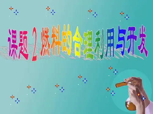 课题2《燃料的合理利用与开发》优秀课件PPT