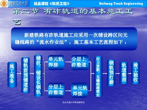 有砟轨道施工