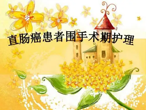 直肠癌围手术期护理ppt课件