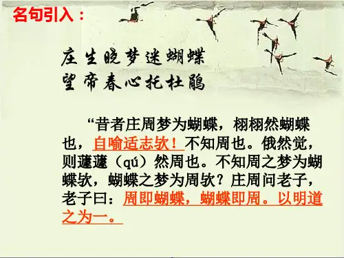 《逍遥游》人教版必修五优质PPT