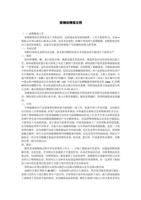 精炼过程