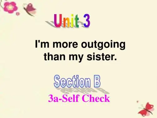 人教版八年级英语上册-Unit-3 Section B (3a-Self Check)课件(共21张PPT)